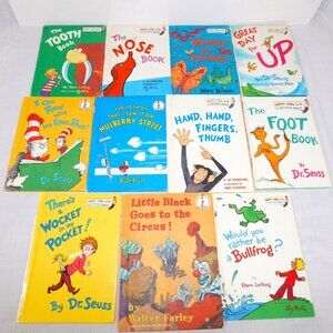 Lot 11 Vintage Dr Seuss Bright and Early Books For Beginning Beginners * READ